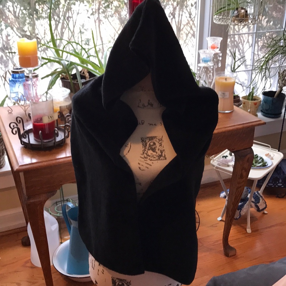 Isotoner black hooded scarf